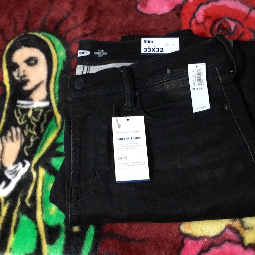 NWT Old Navy Black Men’s Slim Fit Jeans 33X32